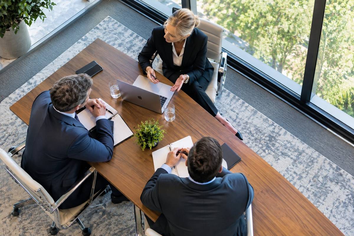 The Foundation's Board of Directors meeting around a conference table
